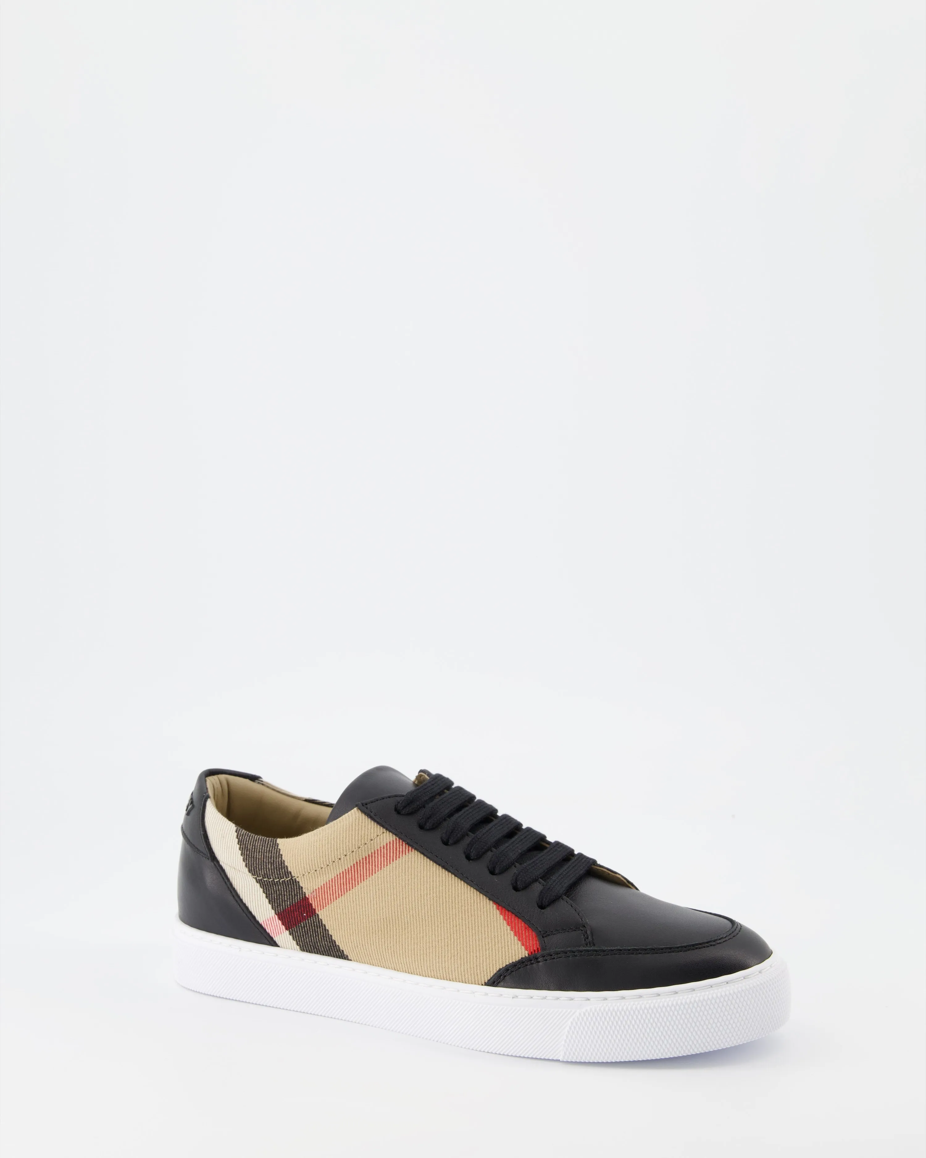 Classic Checked Leather Sneakers