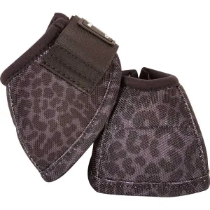 CLASSIC EQUINE DY-NO TURN BELL BOOTS BLACK LEOPARD