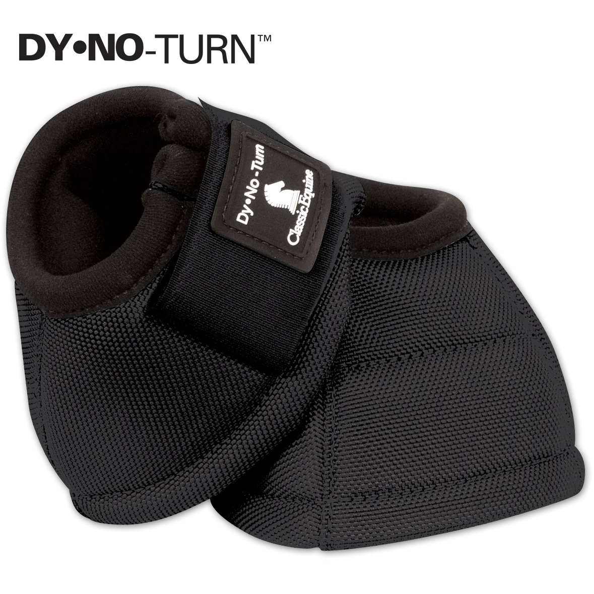 Classic Equine DyNo Turn Bell Boot-Black