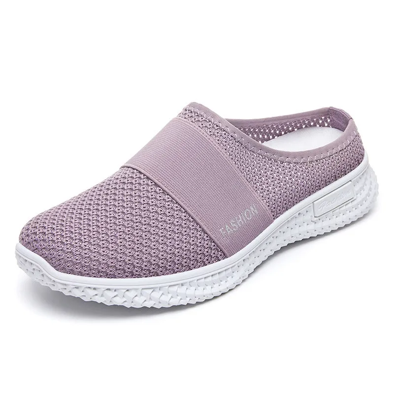 Comfortable Knitted Sneakers with Shock-Absorbing Cushion for Women