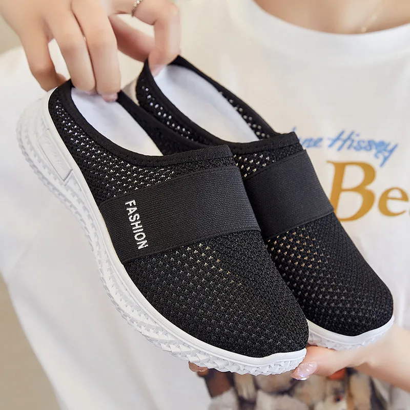 Comfortable Knitted Sneakers with Shock-Absorbing Cushion for Women