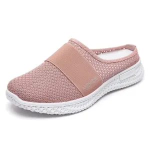 Comfortable Knitted Sneakers with Shock-Absorbing Cushion for Women