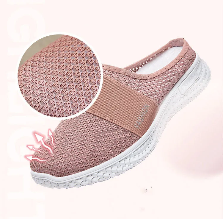 Comfortable Knitted Sneakers with Shock-Absorbing Cushion for Women