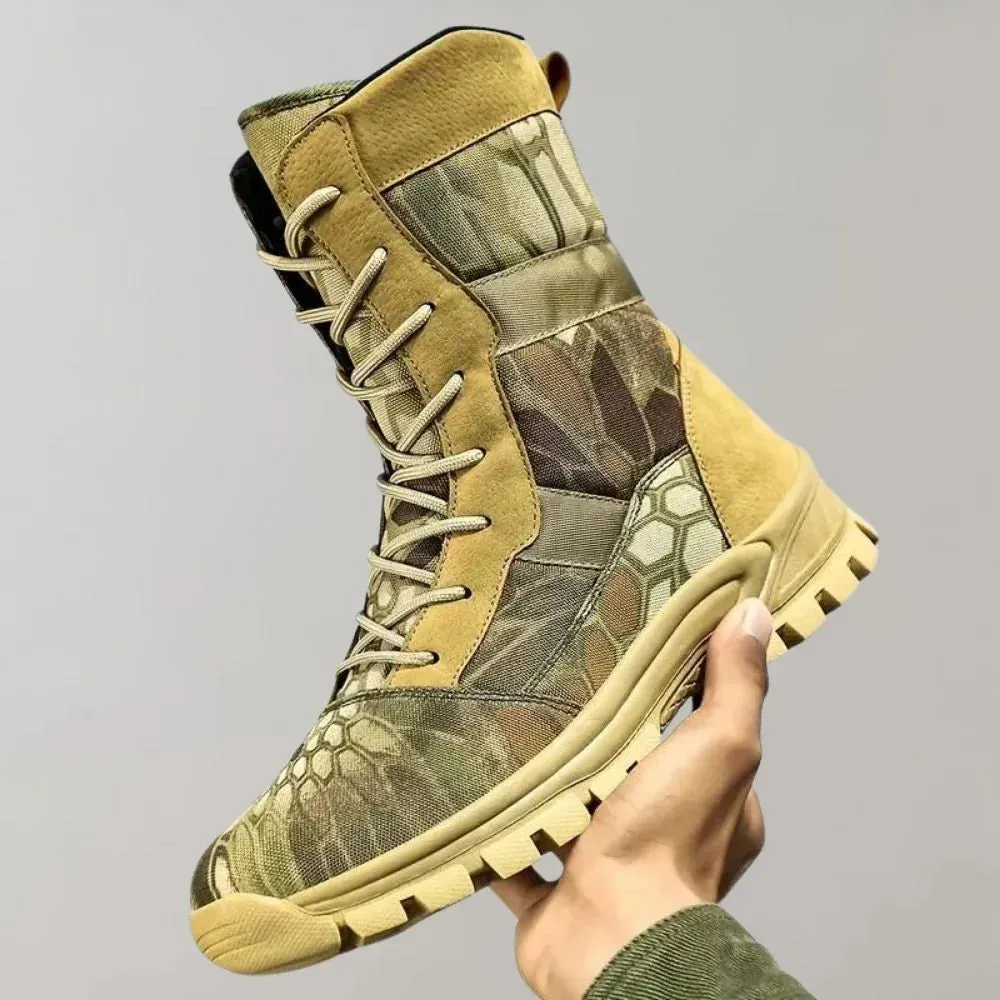 Comfortable men's high hiking boots