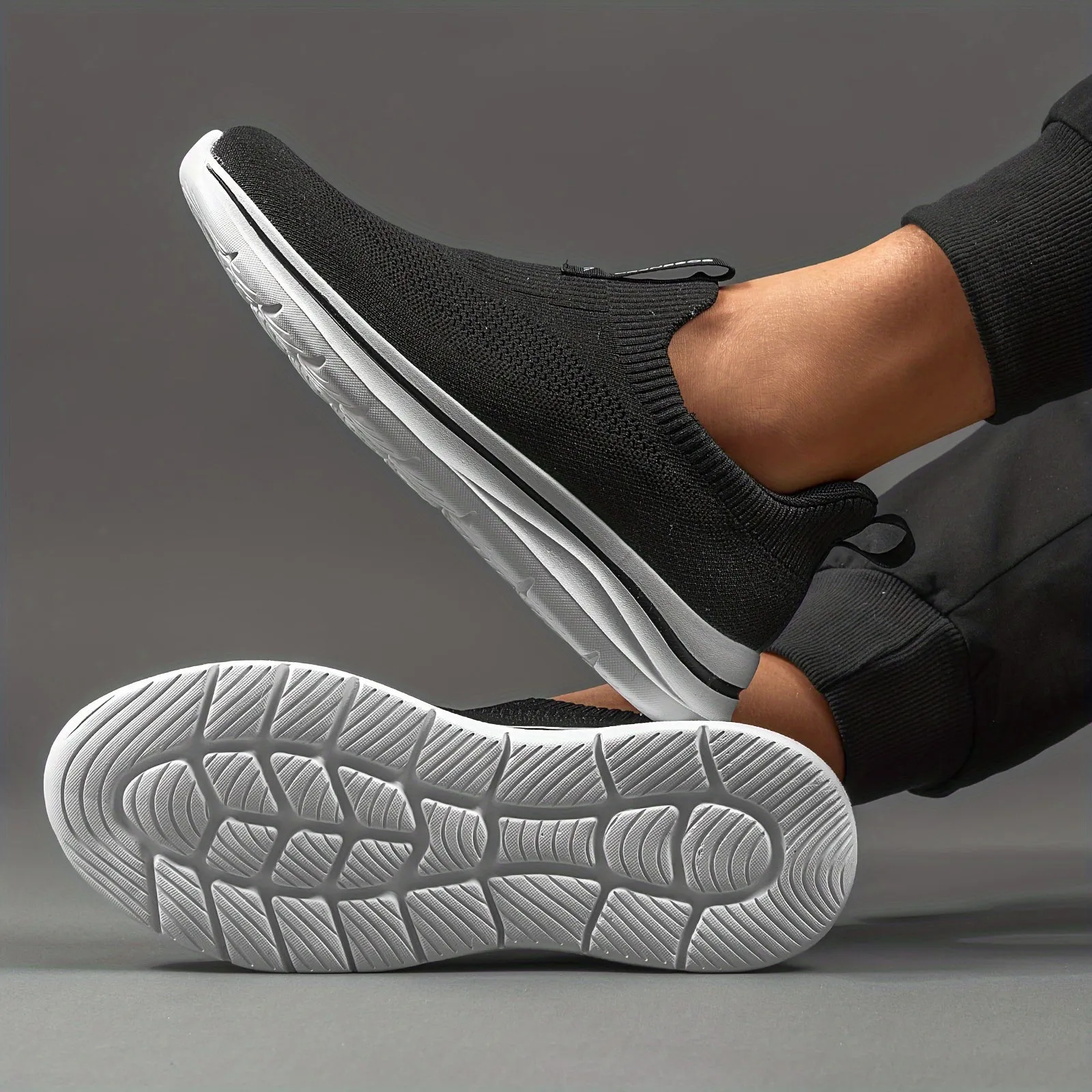 Comfy Slip-On Loafers for Men - Breathable, Non-Slip, Soft Upper