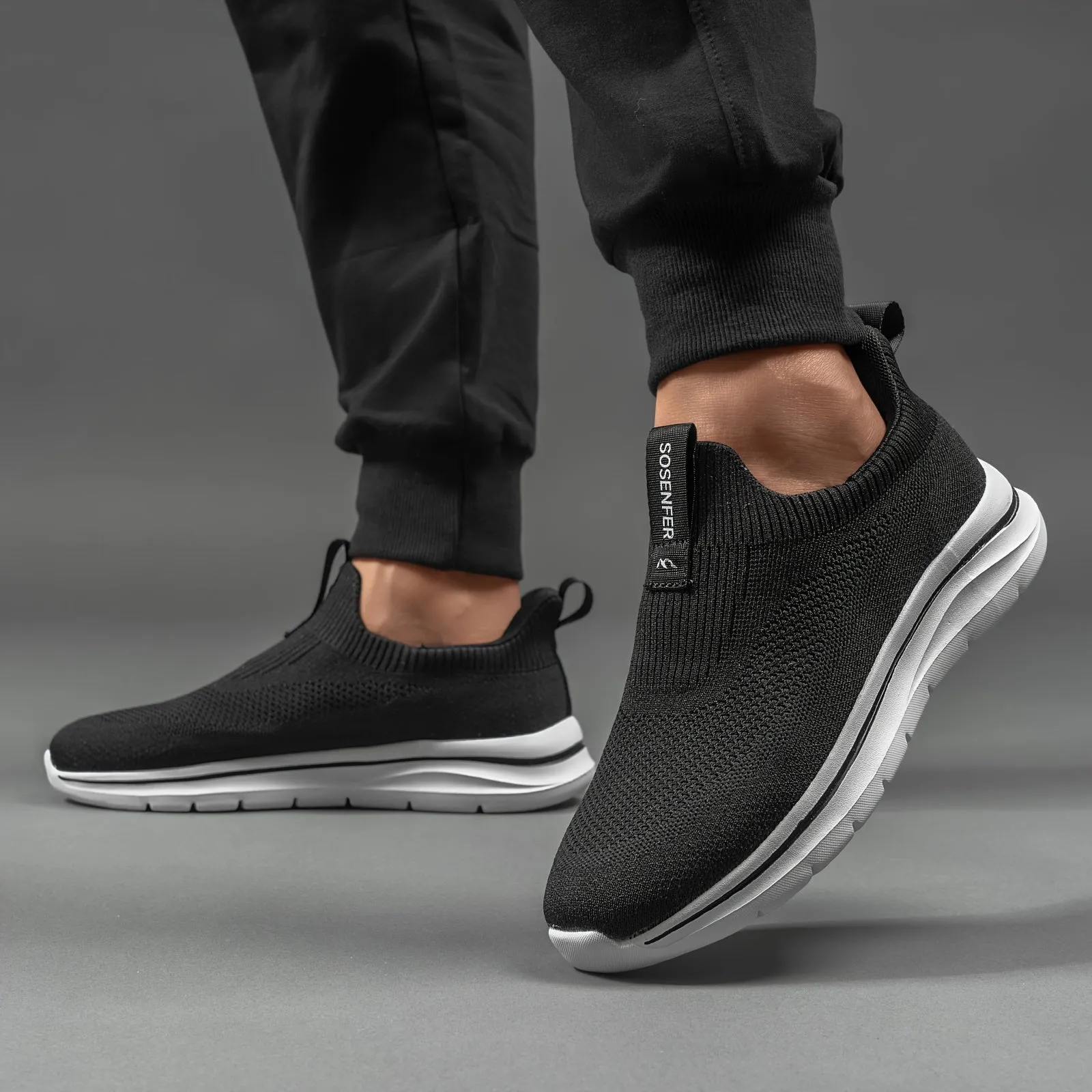 Comfy Slip-On Loafers for Men - Breathable, Non-Slip, Soft Upper