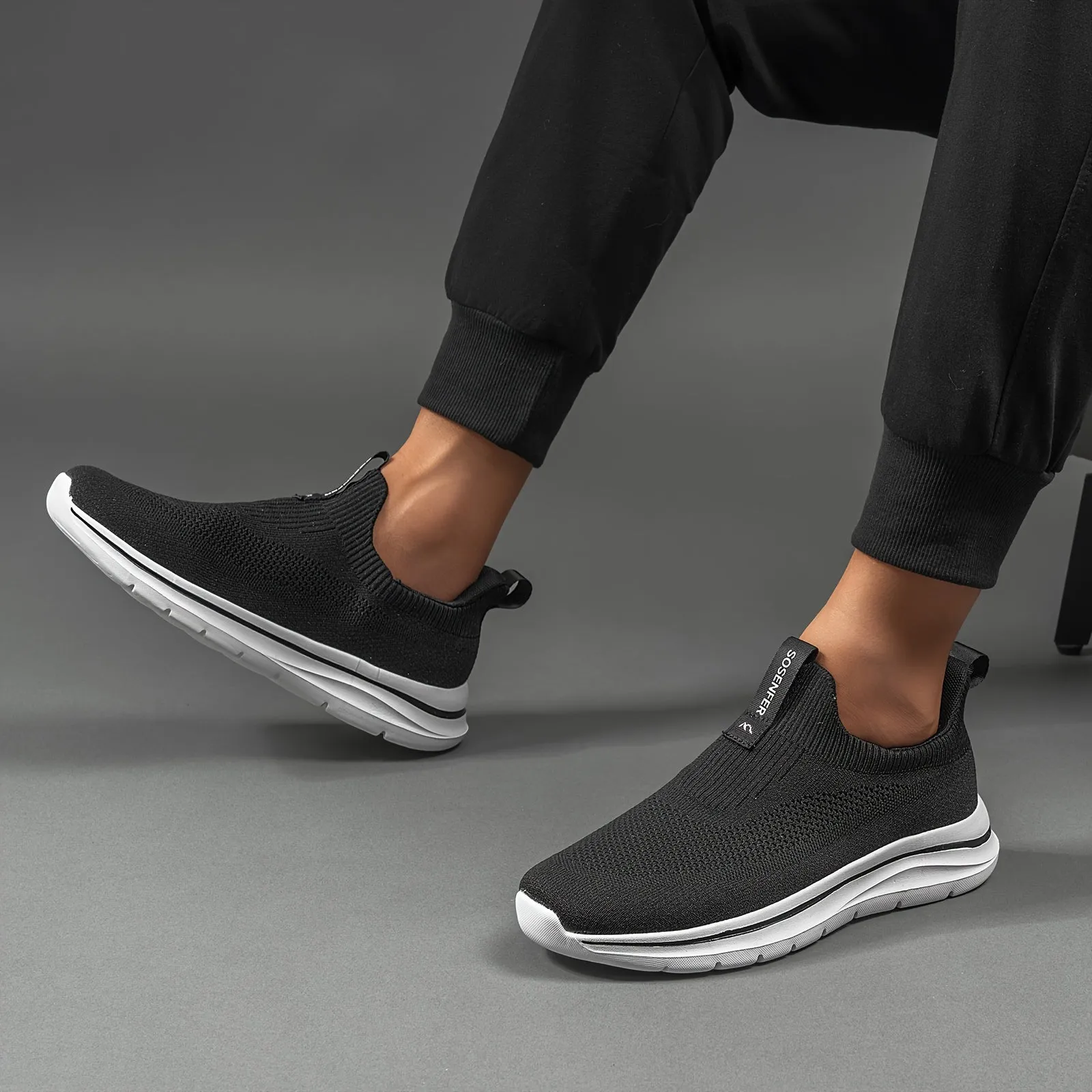 Comfy Slip-On Loafers for Men - Breathable, Non-Slip, Soft Upper