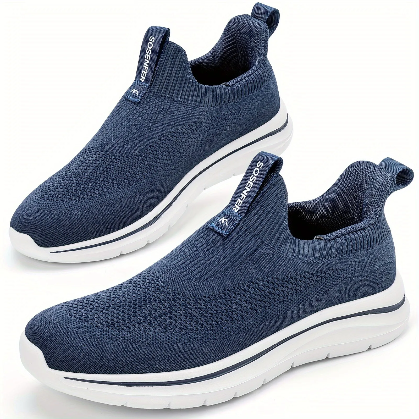 Comfy Slip-On Loafers for Men - Breathable, Non-Slip, Soft Upper