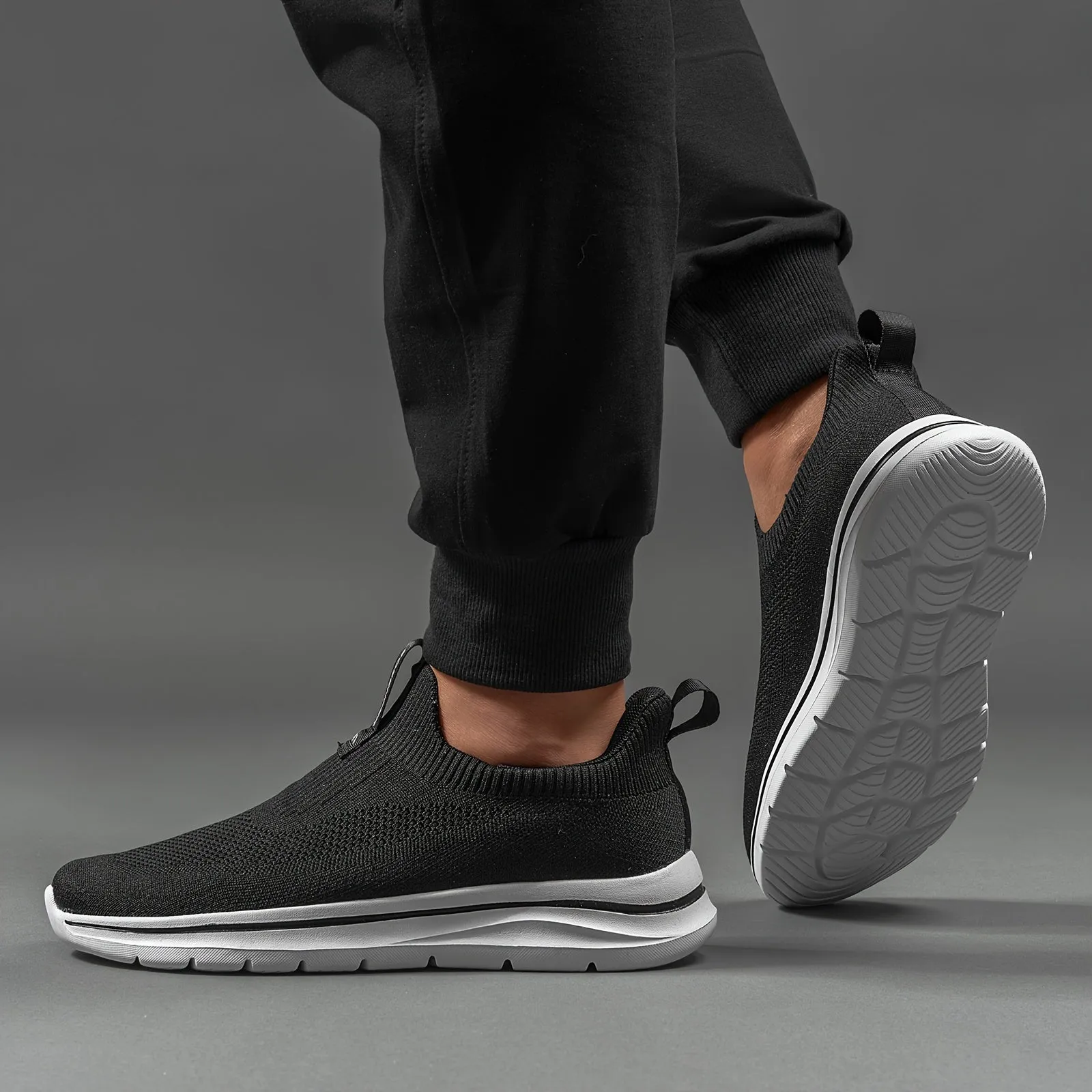Comfy Slip-On Loafers for Men - Breathable, Non-Slip, Soft Upper