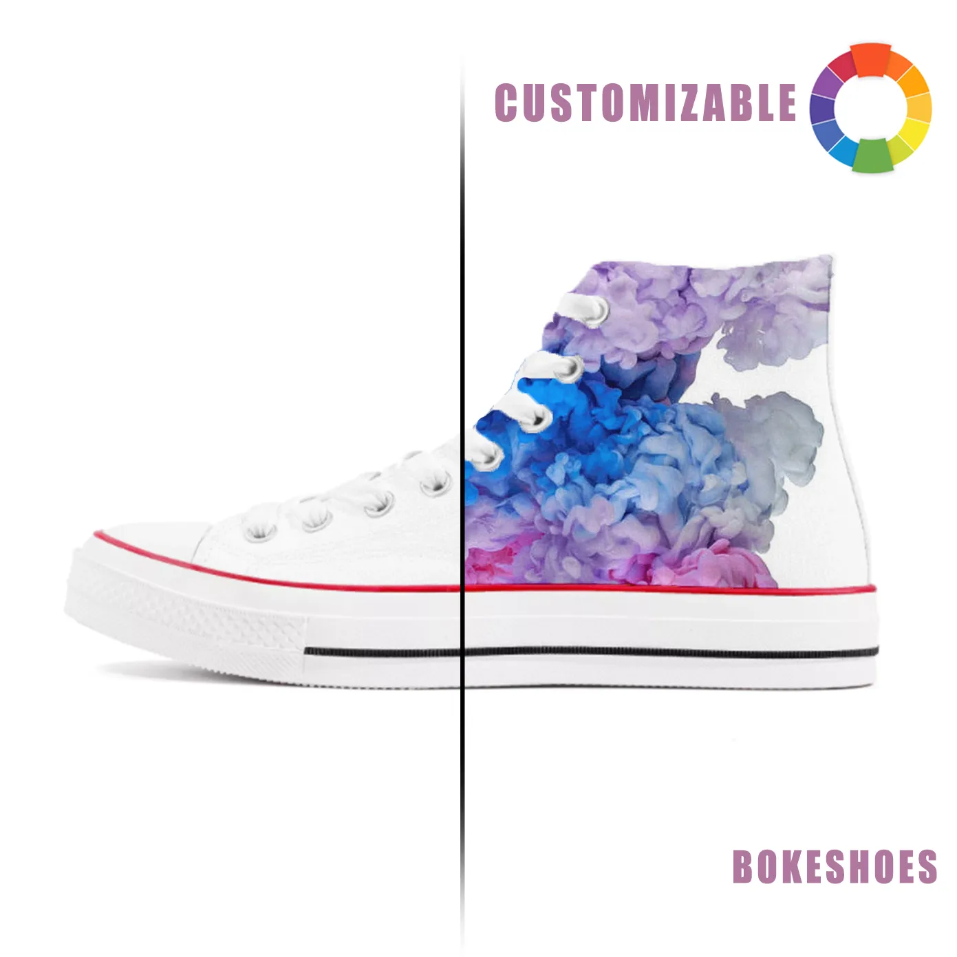 Custom Comfortable Non-Slip Casual Canvas Sneakers – Design Your Own Customshoes