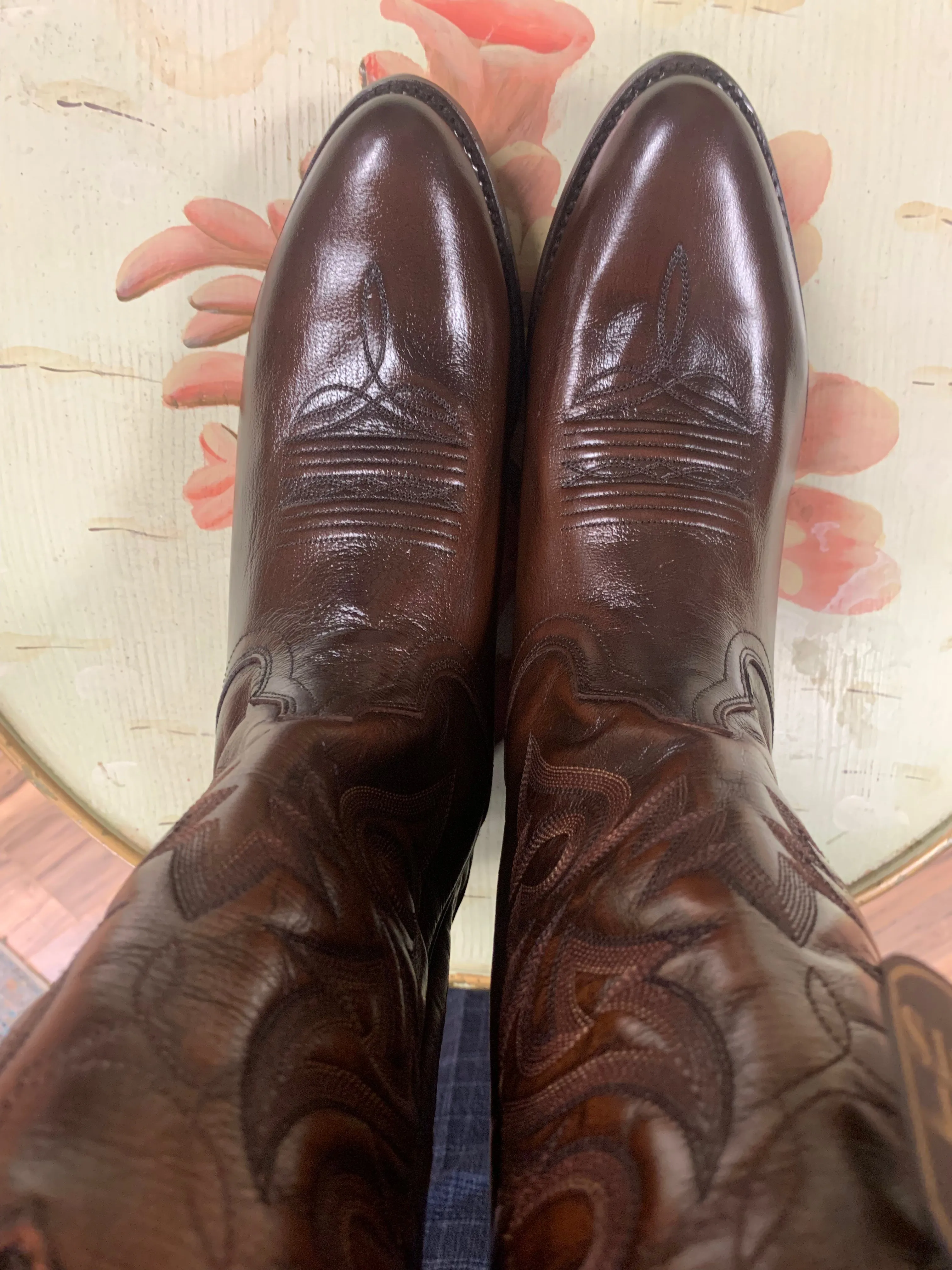 DAN POST MEN'S TAN MIGNON WESTERN BOOTS - MEDIUM TOE