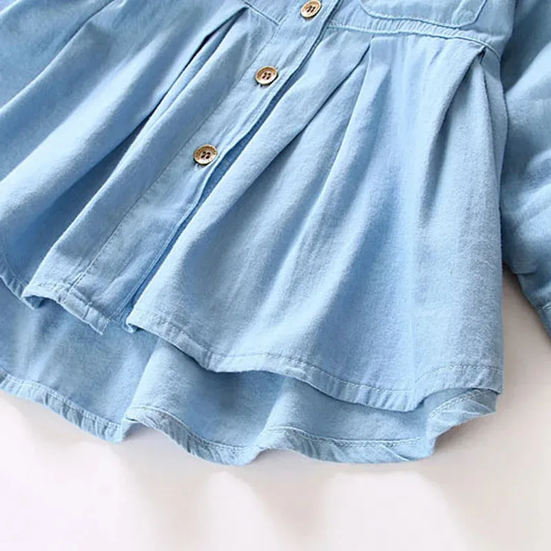 Denim Button-Up Dress