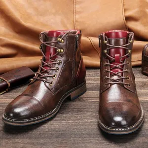 Devid™ | Classic Leather Oxford Boots