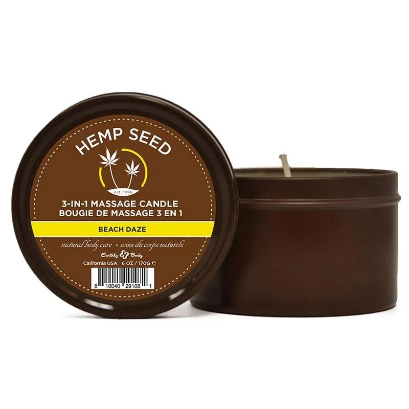 Earthly Body Hempseed 3-in-1 Massage Candle