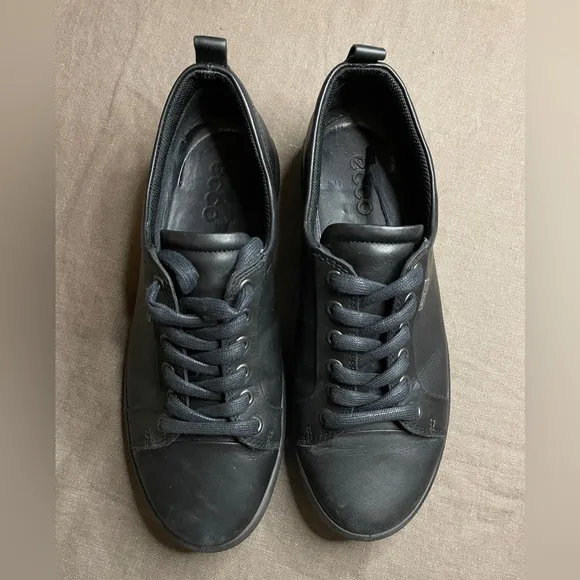ECCO Goretex Soft 7 GTX Tie Black Sneakers 8-8.5