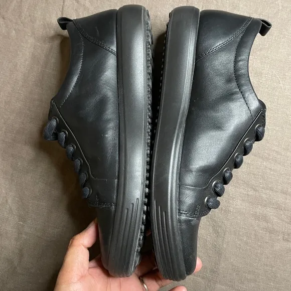 ECCO Goretex Soft 7 GTX Tie Black Sneakers 8-8.5
