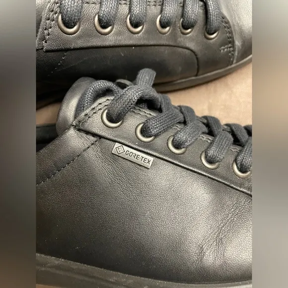 ECCO Goretex Soft 7 GTX Tie Black Sneakers 8-8.5