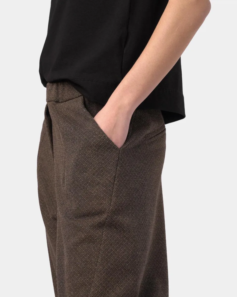 Elastic Seamed Cotton Pant