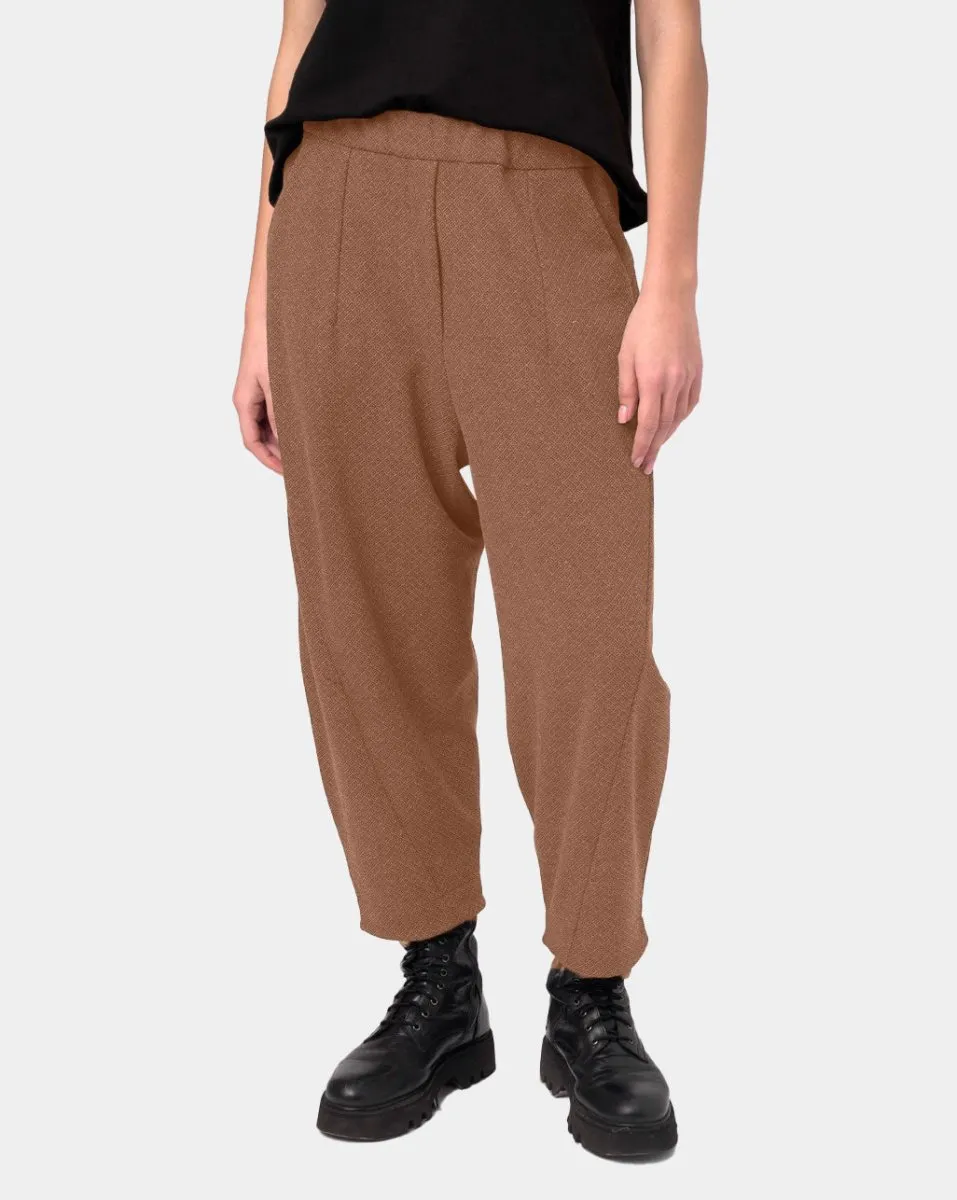 Elastic Seamed Cotton Pant