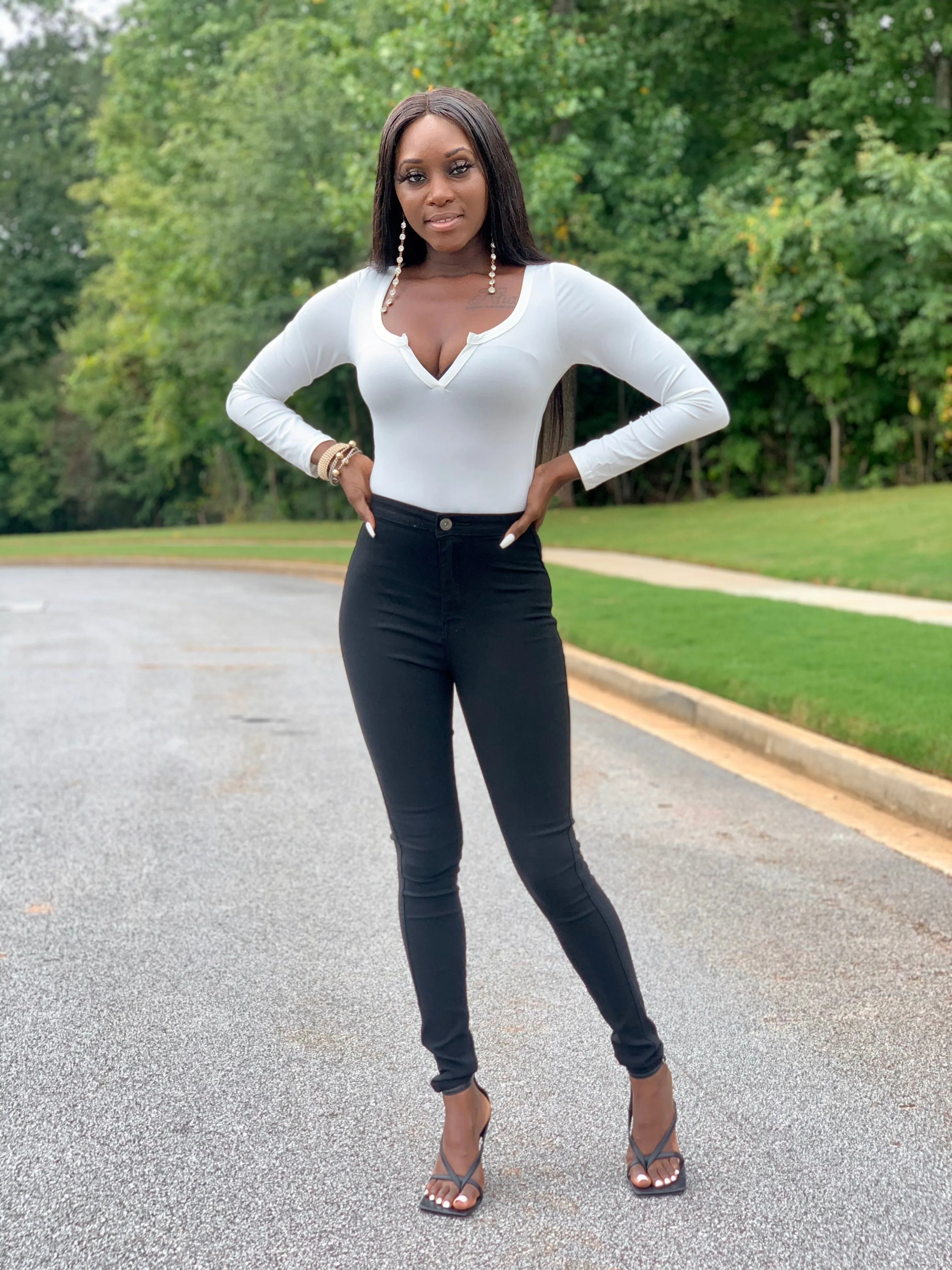 Essential Long Sleeve Bodysuit | Ivory - FINAL SALE