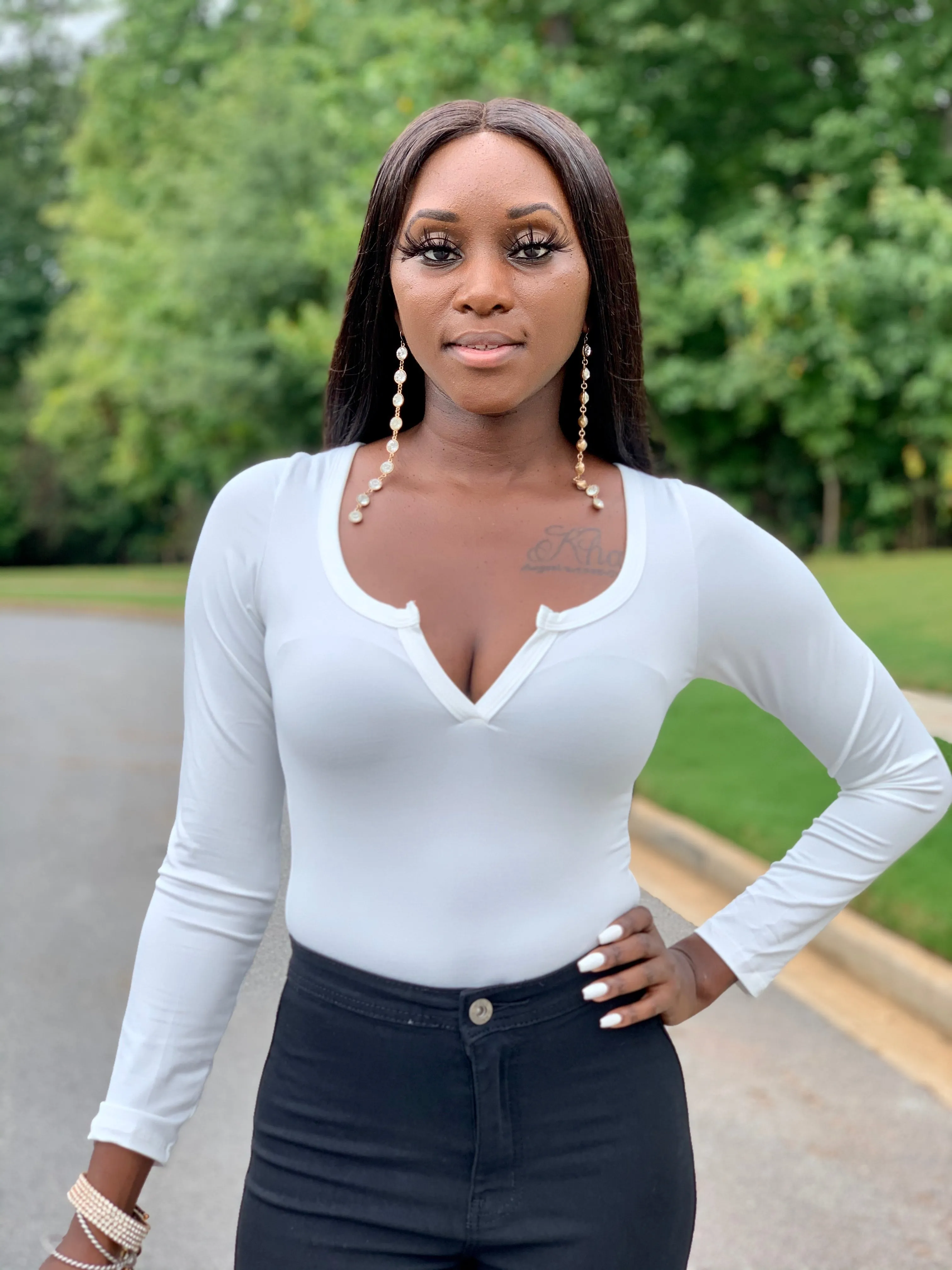 Essential Long Sleeve Bodysuit | Ivory - FINAL SALE