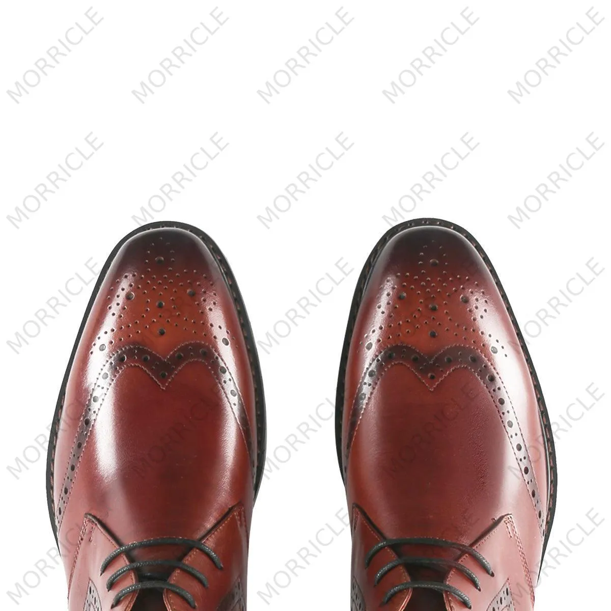 Fancy Wingtip Brogue Chukka Boots