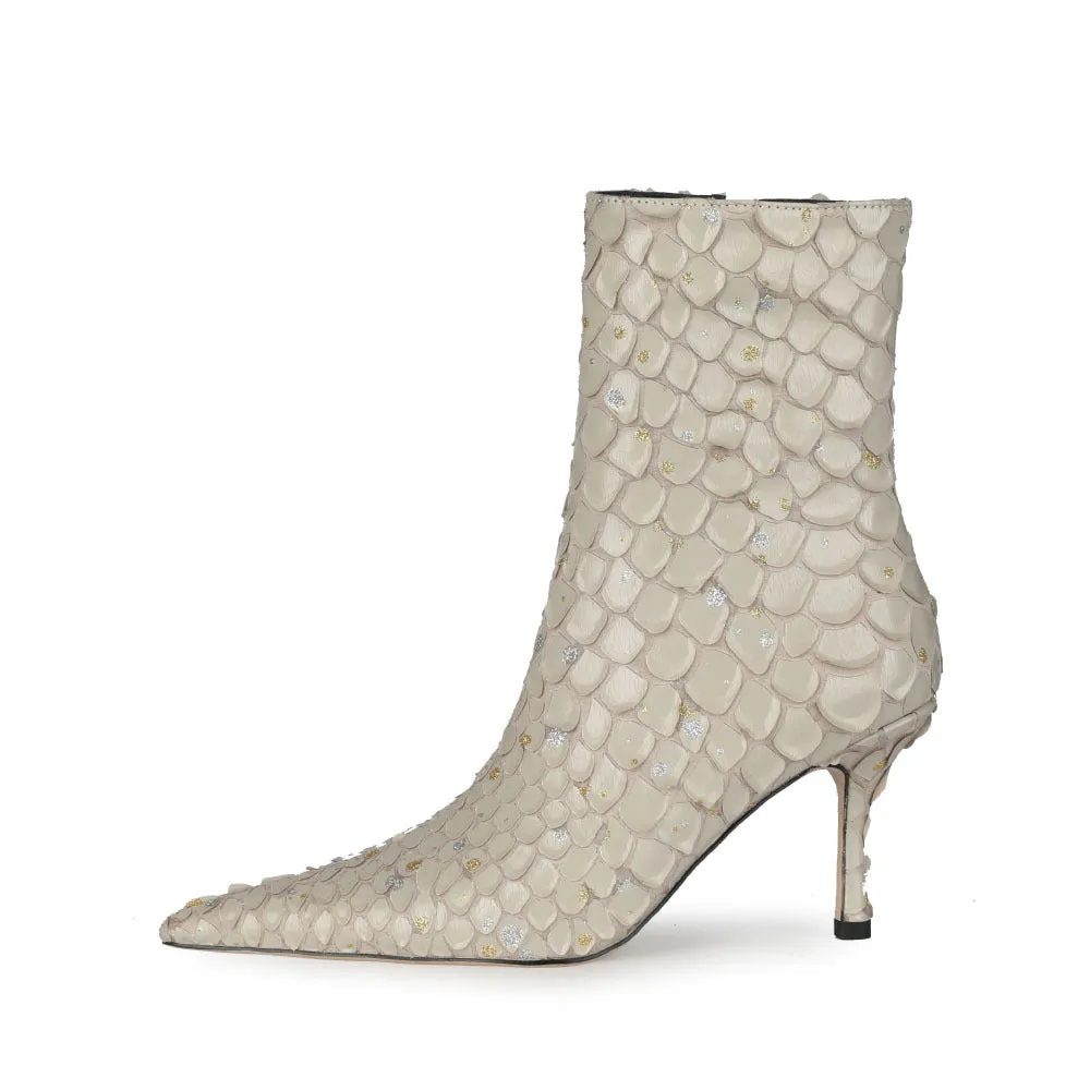 Fish Scale Short Boots