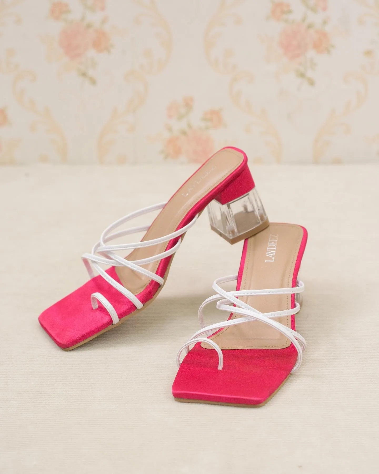 Frey Two Tone Glass Heels