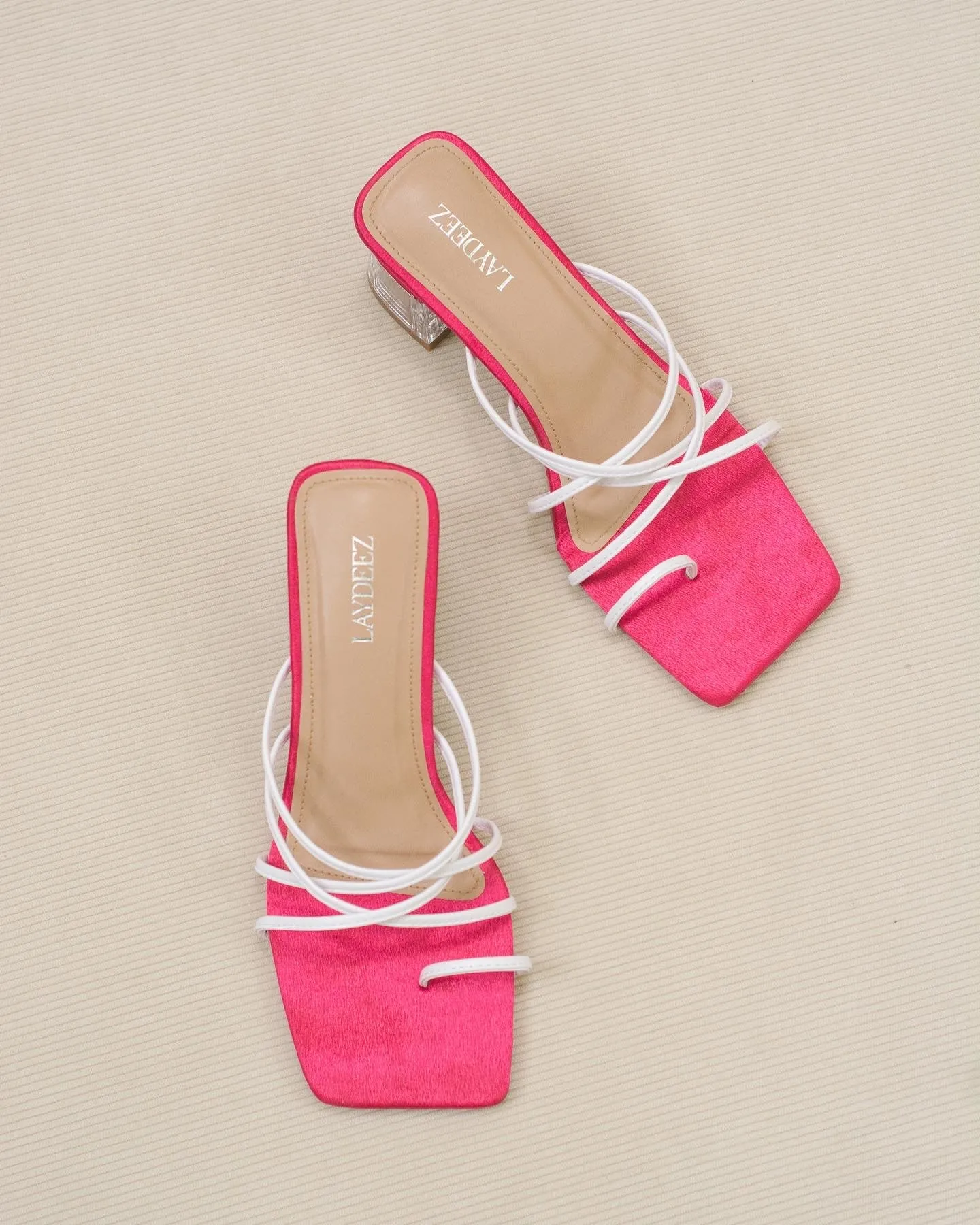 Frey Two Tone Glass Heels