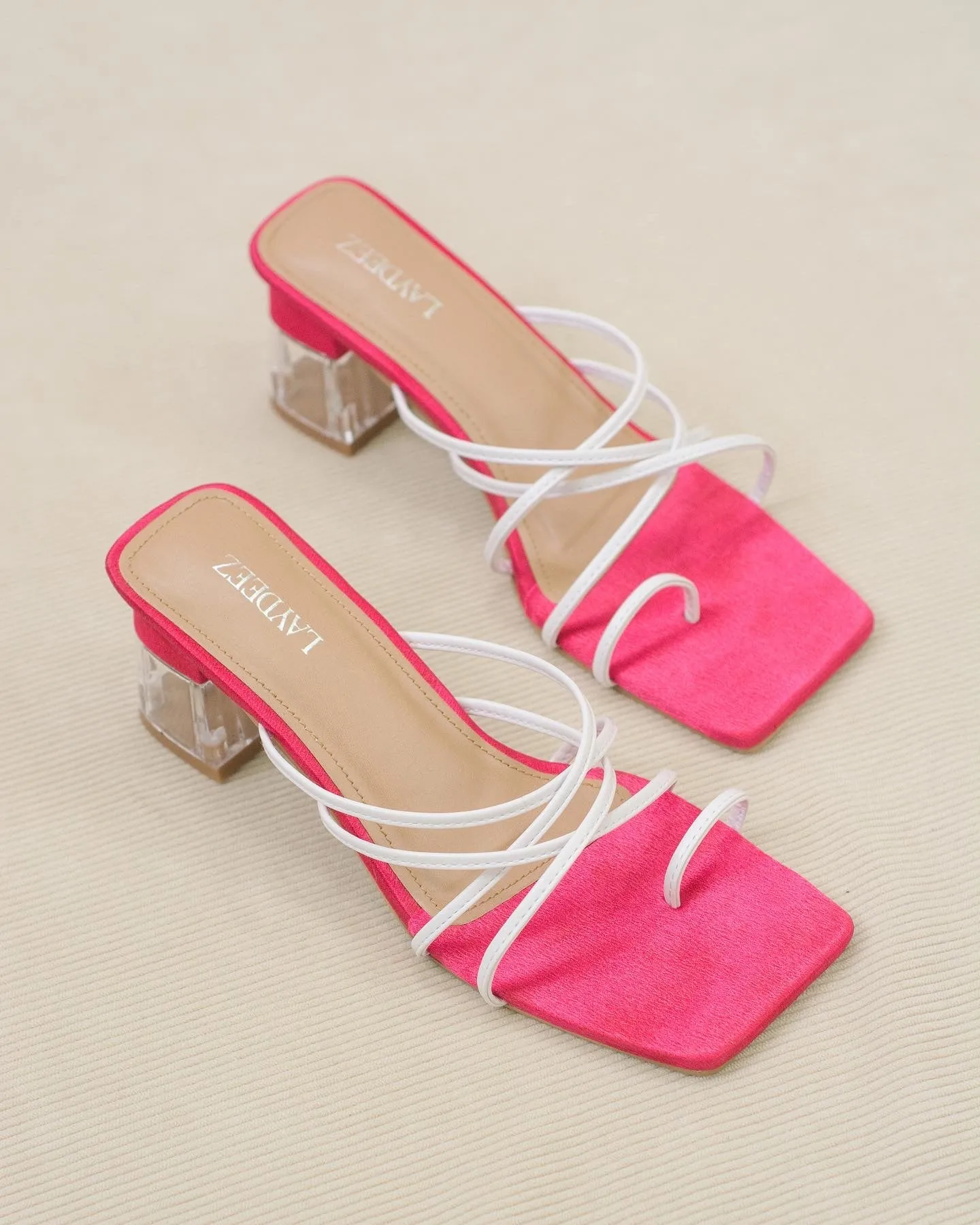 Frey Two Tone Glass Heels