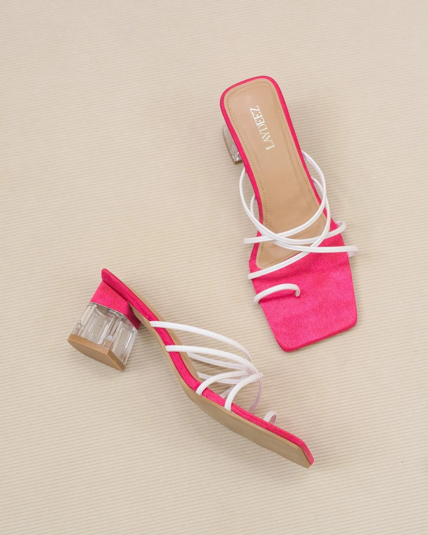 Frey Two Tone Glass Heels