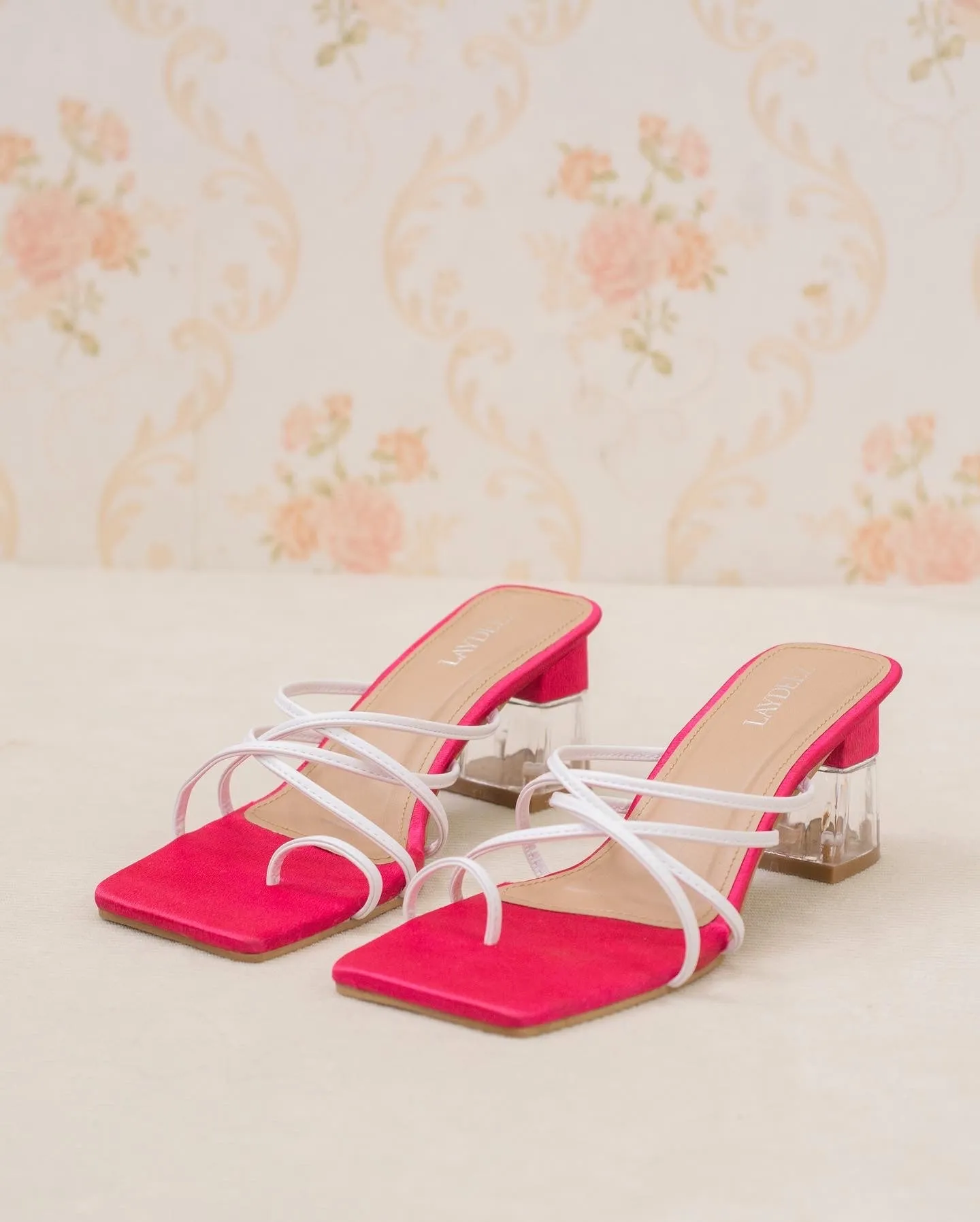 Frey Two Tone Glass Heels