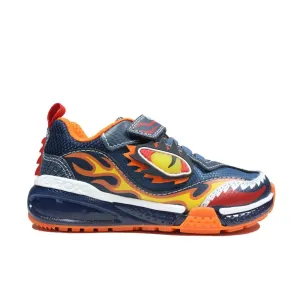 Geox Bayonyc Orange Light-Up Trainer