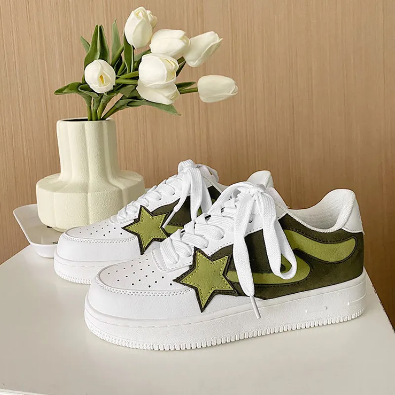H-Block |Classic Star Patchwork Casual Sneakers