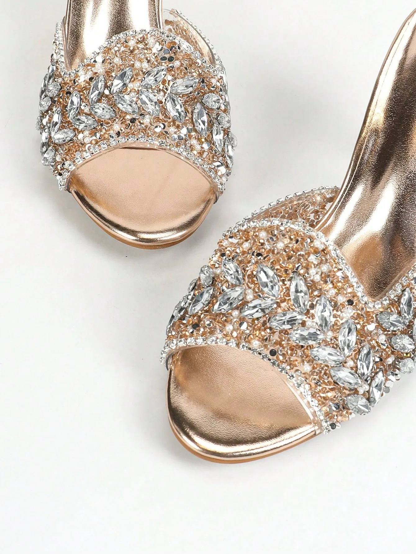 High Heels Round Toe Comfortable Transparent Sandals- FD ⚡
