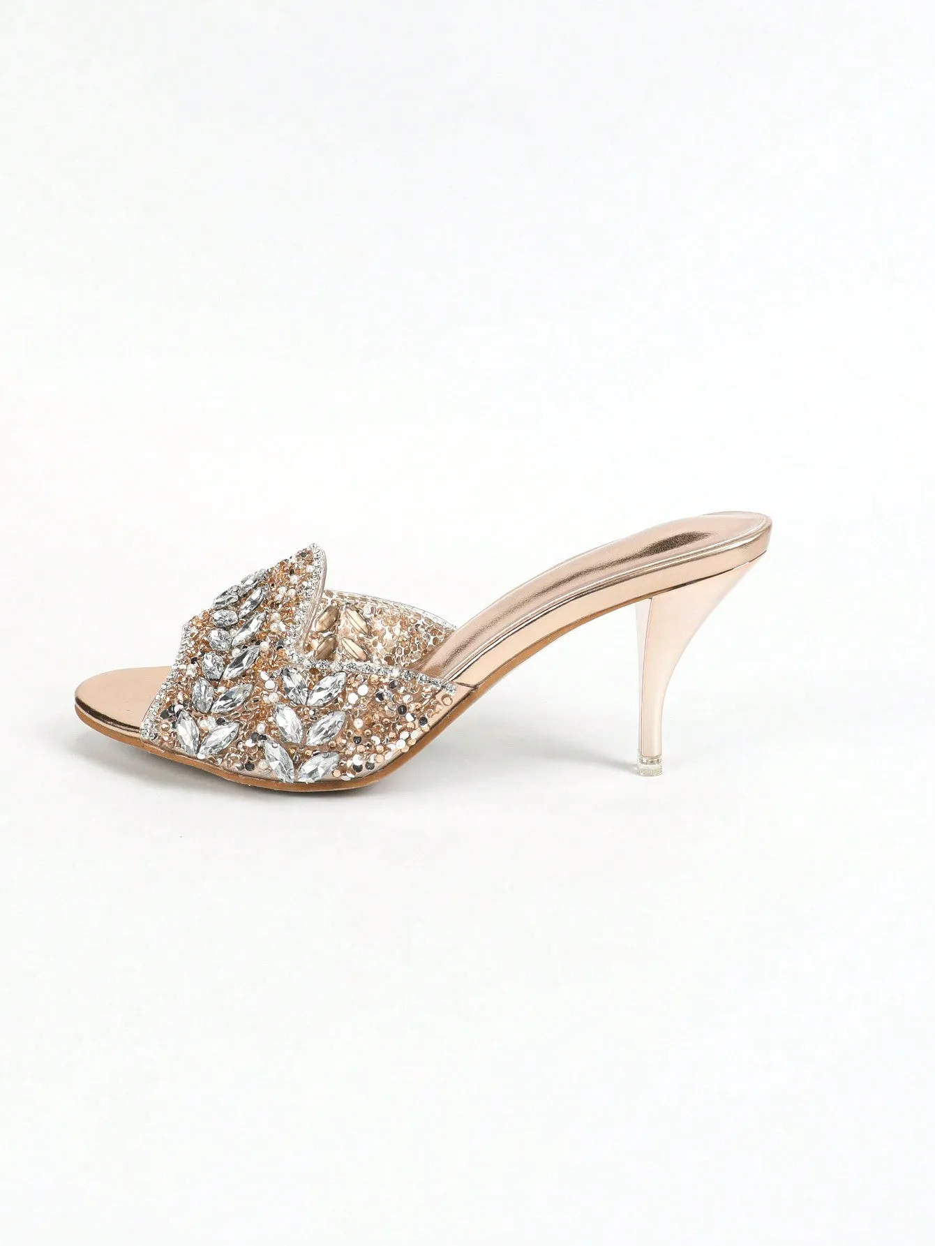 High Heels Round Toe Comfortable Transparent Sandals- FD ⚡