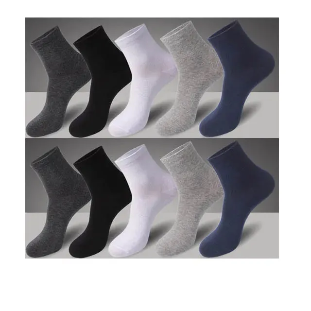High-Quality Men’s Black Cotton Socks