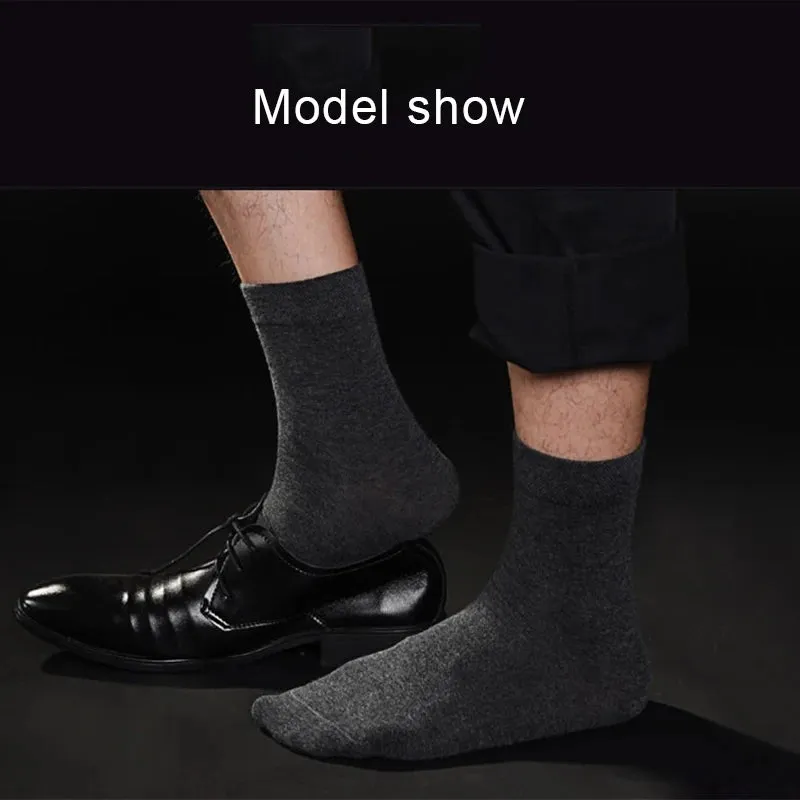 High-Quality Men’s Black Cotton Socks