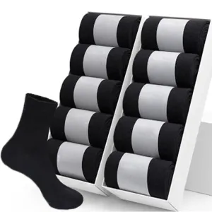 High-Quality Men’s Black Cotton Socks