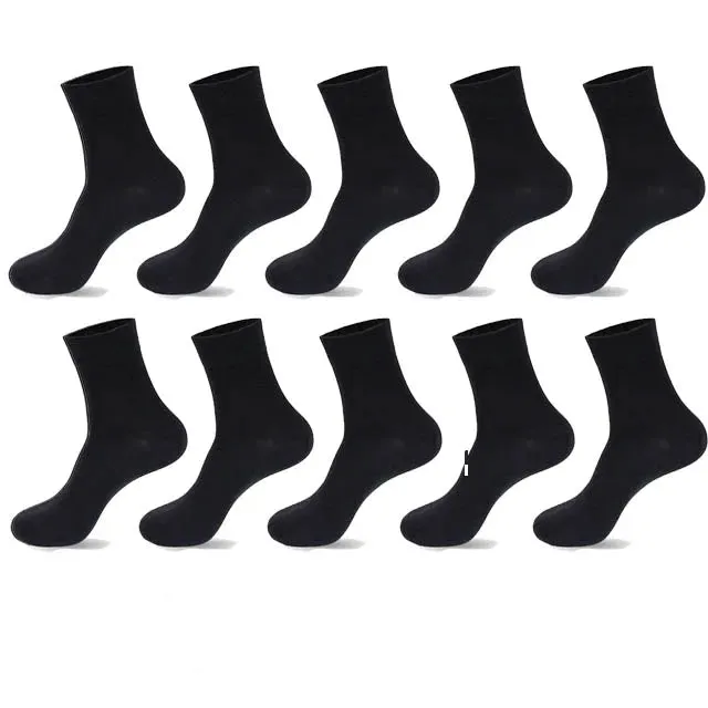 High-Quality Men’s Black Cotton Socks