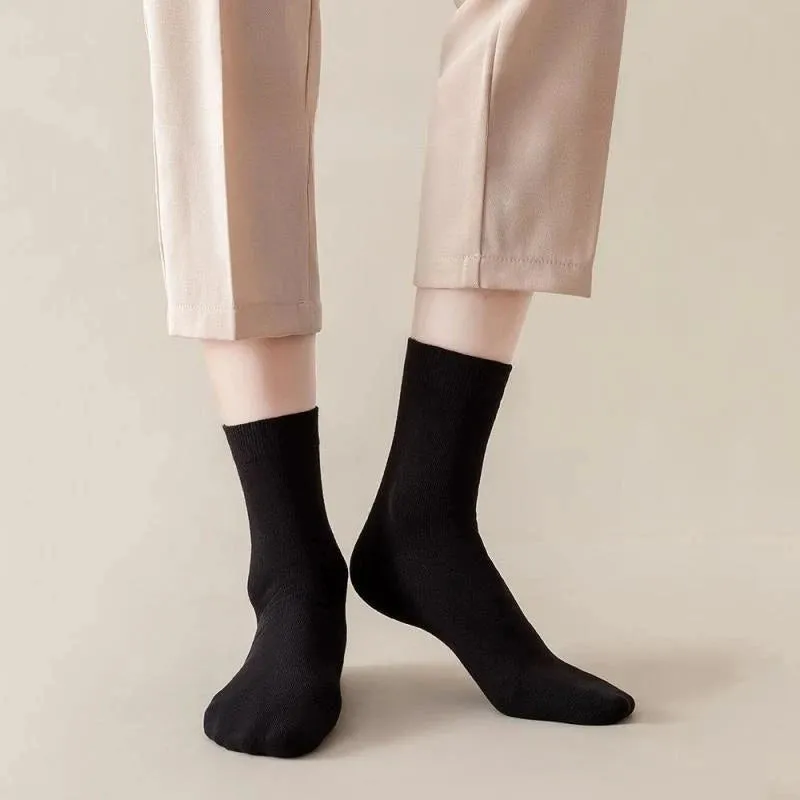 High-Quality Men’s Black Cotton Socks