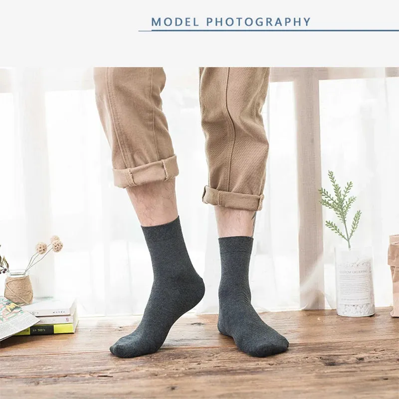 High-Quality Men’s Black Cotton Socks