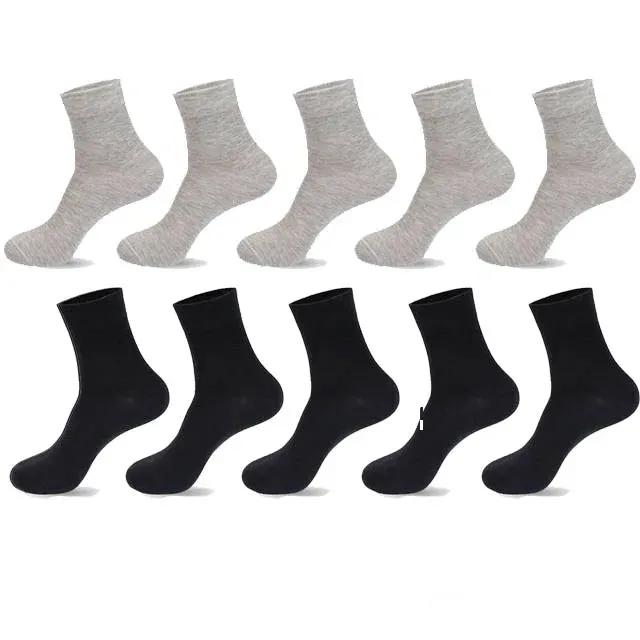 High-Quality Men’s Black Cotton Socks