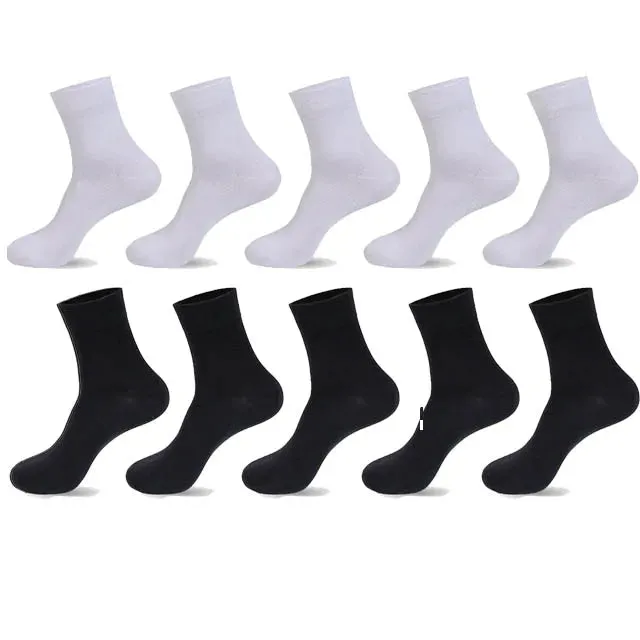 High-Quality Men’s Black Cotton Socks
