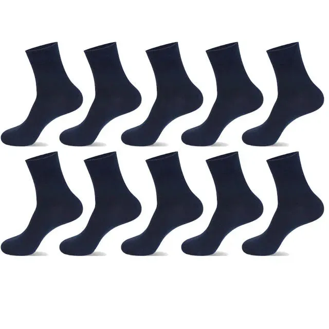 High-Quality Men’s Black Cotton Socks
