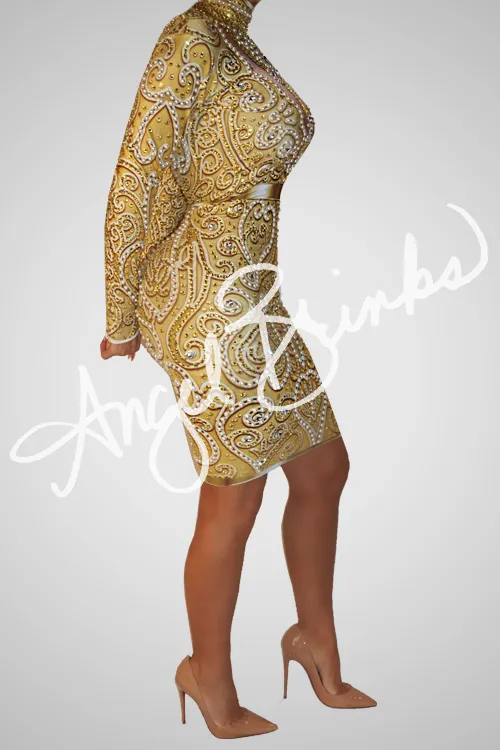 High Society Dress (Gold)