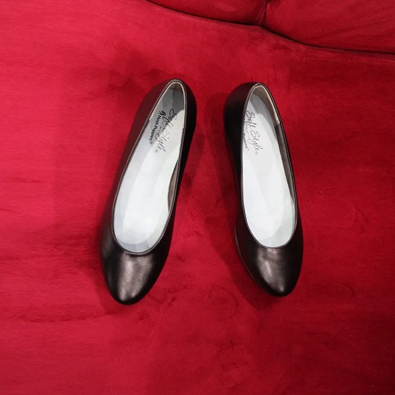 Hush Puppies Soft Style Court Shoes Black