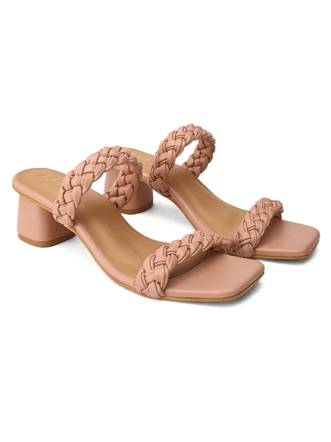 Hydes N Hues Powder Pink Block Heels
