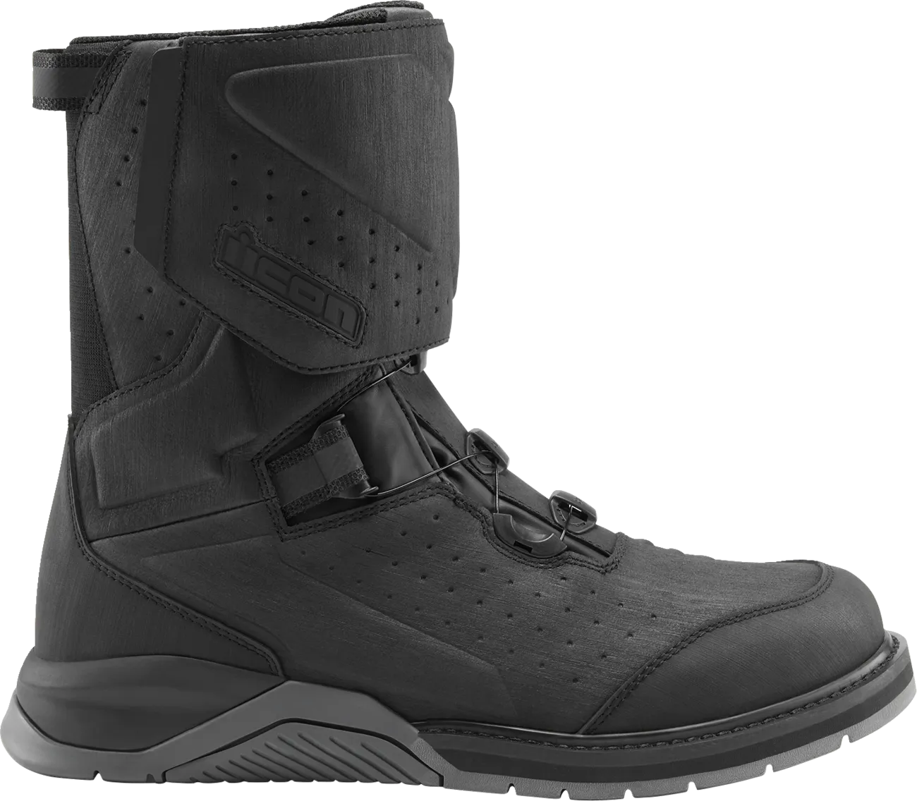 ICON Alcan Waterproof Boots - Black - Size 8 3403-1233