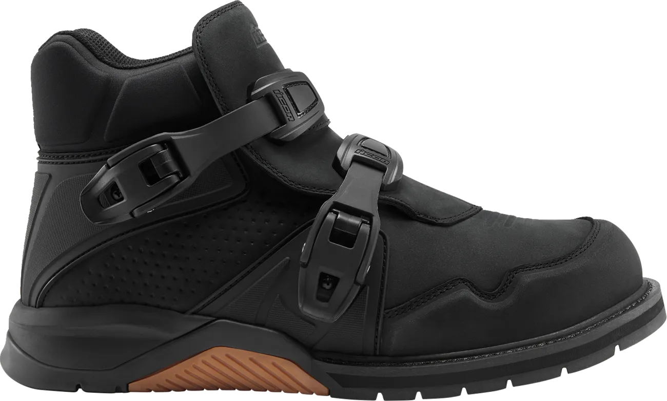 ICON Slabtown Waterproof Boots - Black - Size 7 3403-1304